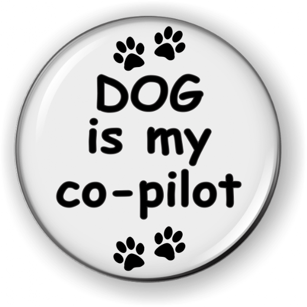 Dog is My Co-Pilot Emblem